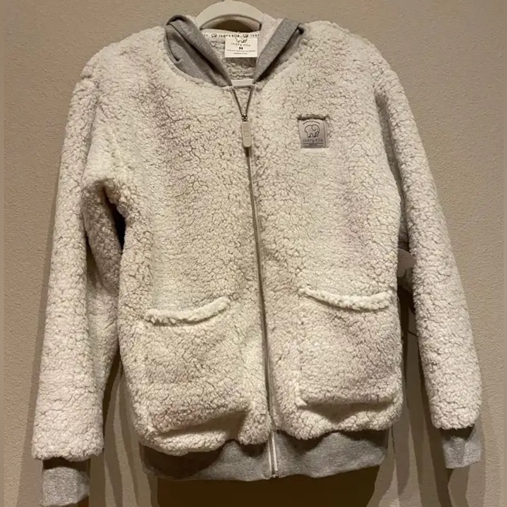 Ivory Ella Full Zip Sherpa